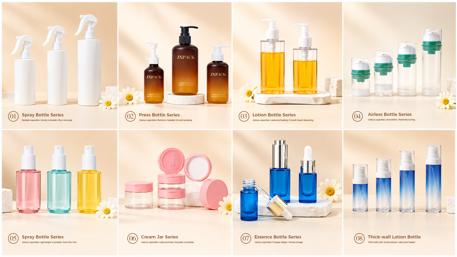 Qualidade Frasco de creme cosmético Fábrica