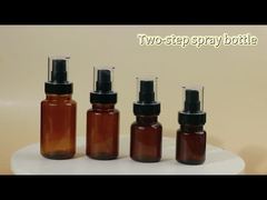 Frasco de spray de plástico de grau alimentício, bloqueador de luz, com borrifador de névoa fina para cosméticos e medicamentos