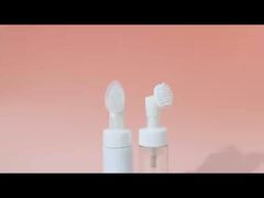 Frasco de bomba de espuma de mousse de plástico branco transparente para limpador facial cosmético vazio 100ml, 150ml, 200ml