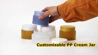 Frasco de creme PP leve - Frasco cosmético de plástico personalizável com material PP de qualidade alimentar para Skincar