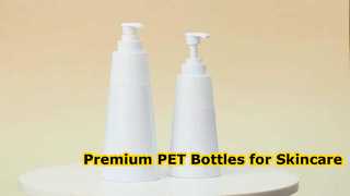 Frascos de loção PET personalizados premium para marcas de cuidados com a pele