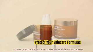 Fabricante de conjunto de frascos cosméticos PET âmbar | Spray, loção, frasco de toner e frasco de creme | Embalagem OEM