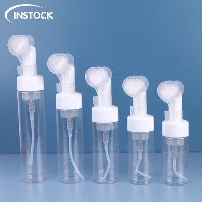 100 ml 120 ml 150 ml 200 ml 250 ml PET Mousse Bottle Pump com bomba em forma de coração