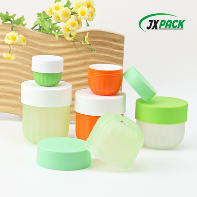 Pote de creme cosmético plástico JXPACK de 50ml com tampa de puxar