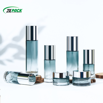 Frasco cosmético de vidro ecológico com vedação à prova de vazamentos