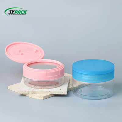 Pote de creme cosmético transparente PET com capacidade personalizável