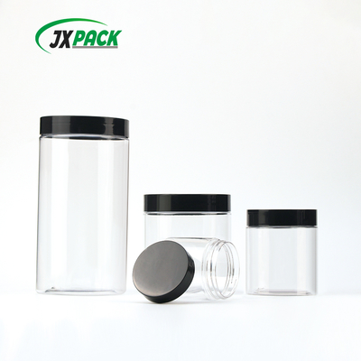 JXPACK PET Jar de creme de plástico 100g-500g com tampa de parafuso