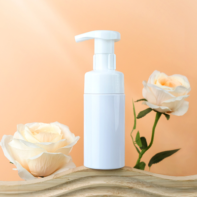 Garrafa de bomba de espuma de plástico branco de 100 ml com logotipo personalizado