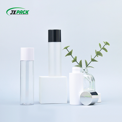 Frasco cosmético PET personalizado 100ml-150ml com tampa rotativa