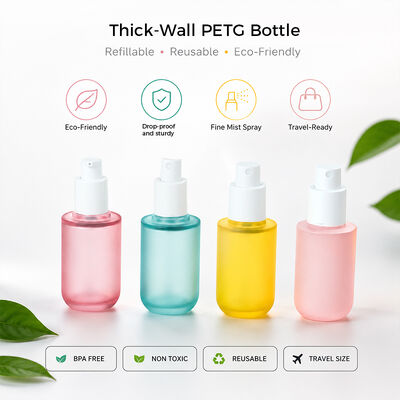 Botões de PETG congelados minimalistas para marcas de beleza modernas